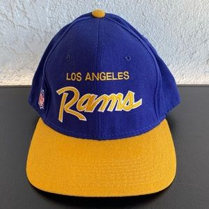Vintage Sports Specialties Los Angeles Rams Fitted Cap Hat 90s Size 7.5